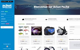 Mise en ligne de la version 3 du site ACKET PECHE