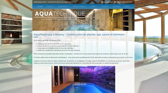 Mise en ligne de la nouvelle version d'AQUATECHNIQUE