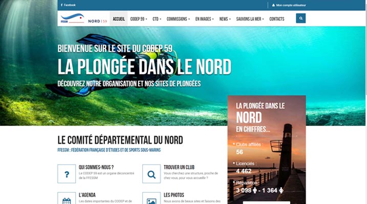 Mise en ligne du site CODEP 59 FFESSM