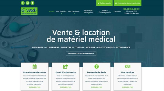 Mise en ligne du site GVAD MEDICAL CONCEPT