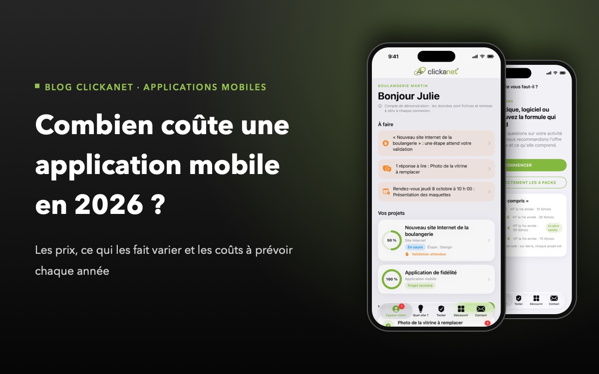 Combien coûte une application mobile en 2026 ?