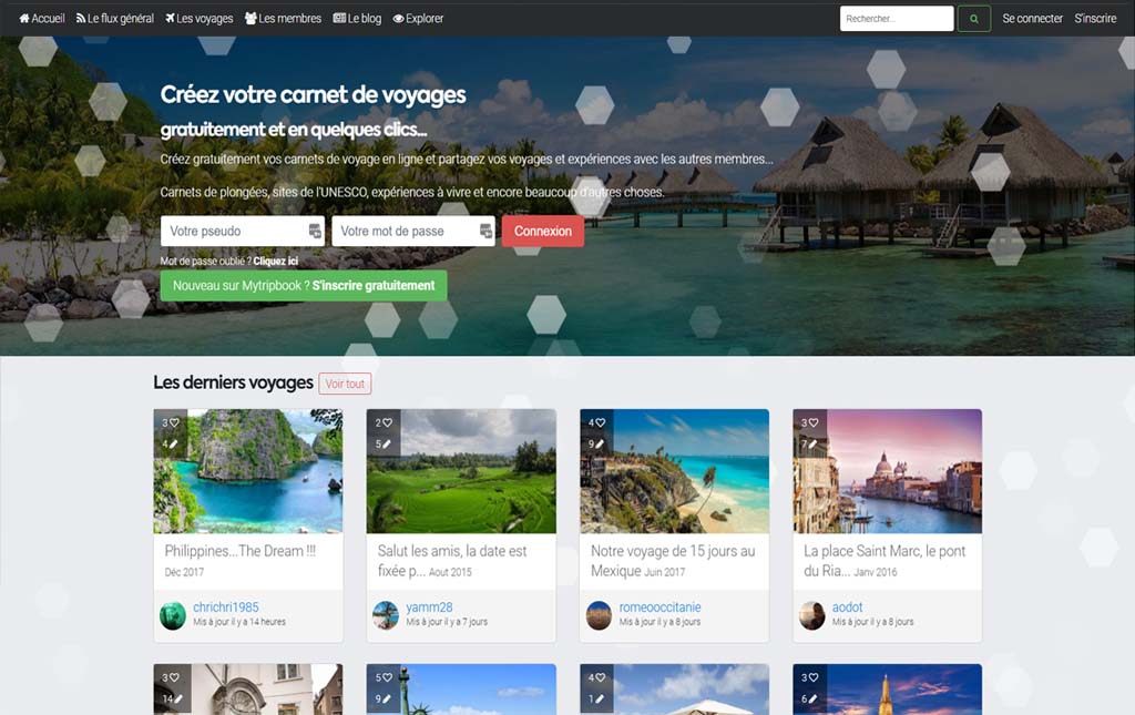 Mise en ligne de la nouvelle version de Mytripbook