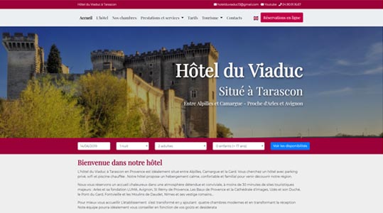 Mise en ligne du site HOTEL DU VIADUC