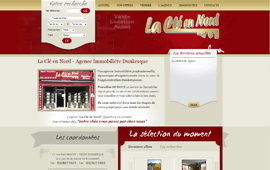 Site Internet La clé en Nord réalisé par Clickanet
