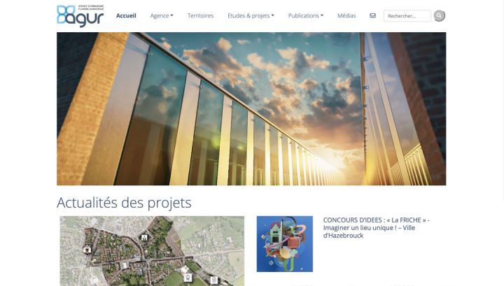 Site Internet AGUR Dunkerque réalisé par Clickanet